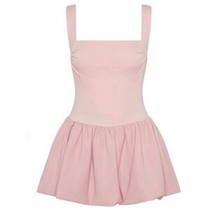 LEAU BISOU BUBBLE KNIT MINI DRESS - PINK